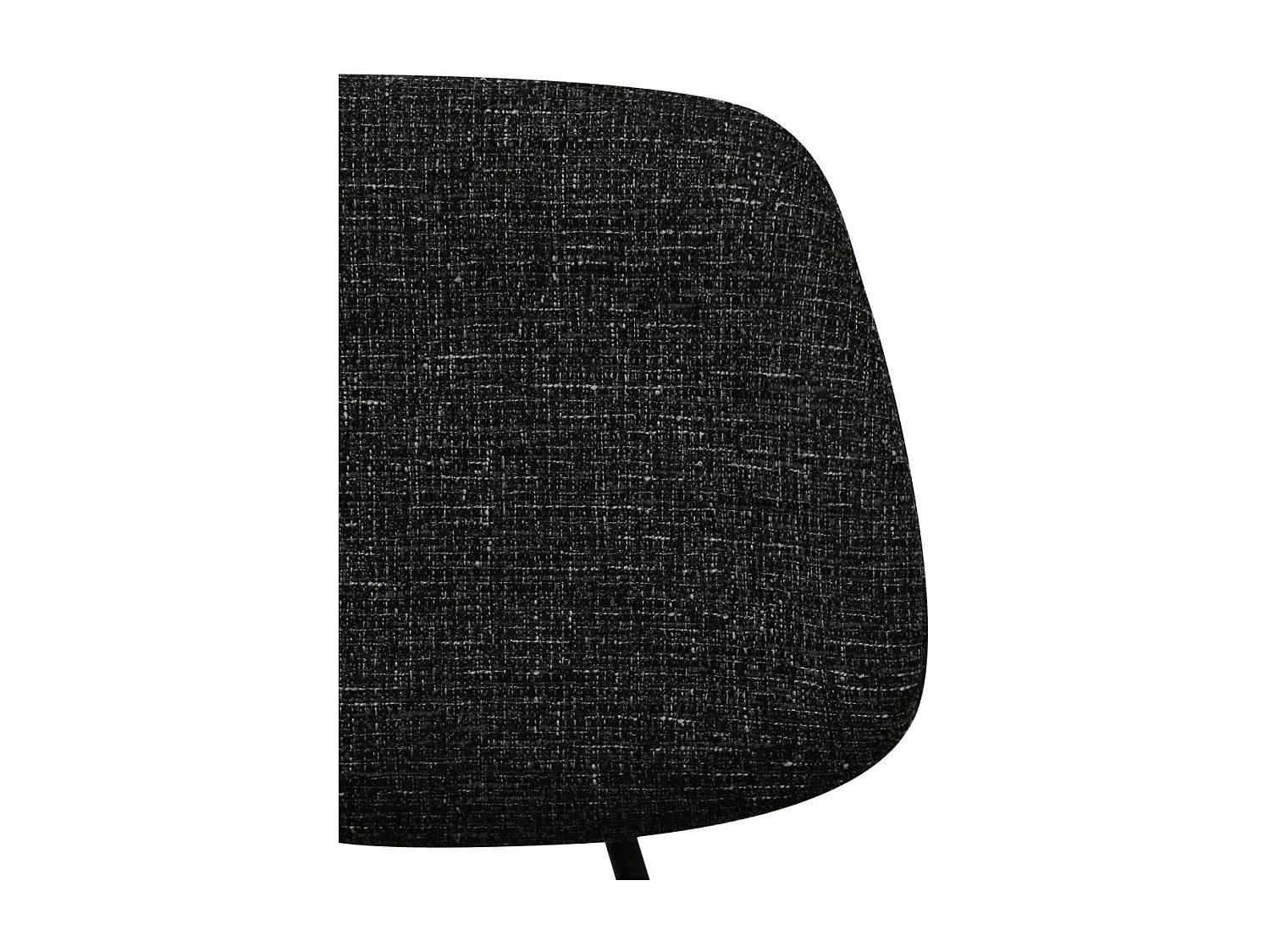 Bürostuhl höhenverstellbar Alto - Stoff (Bouclé) & Metall - Schwarz