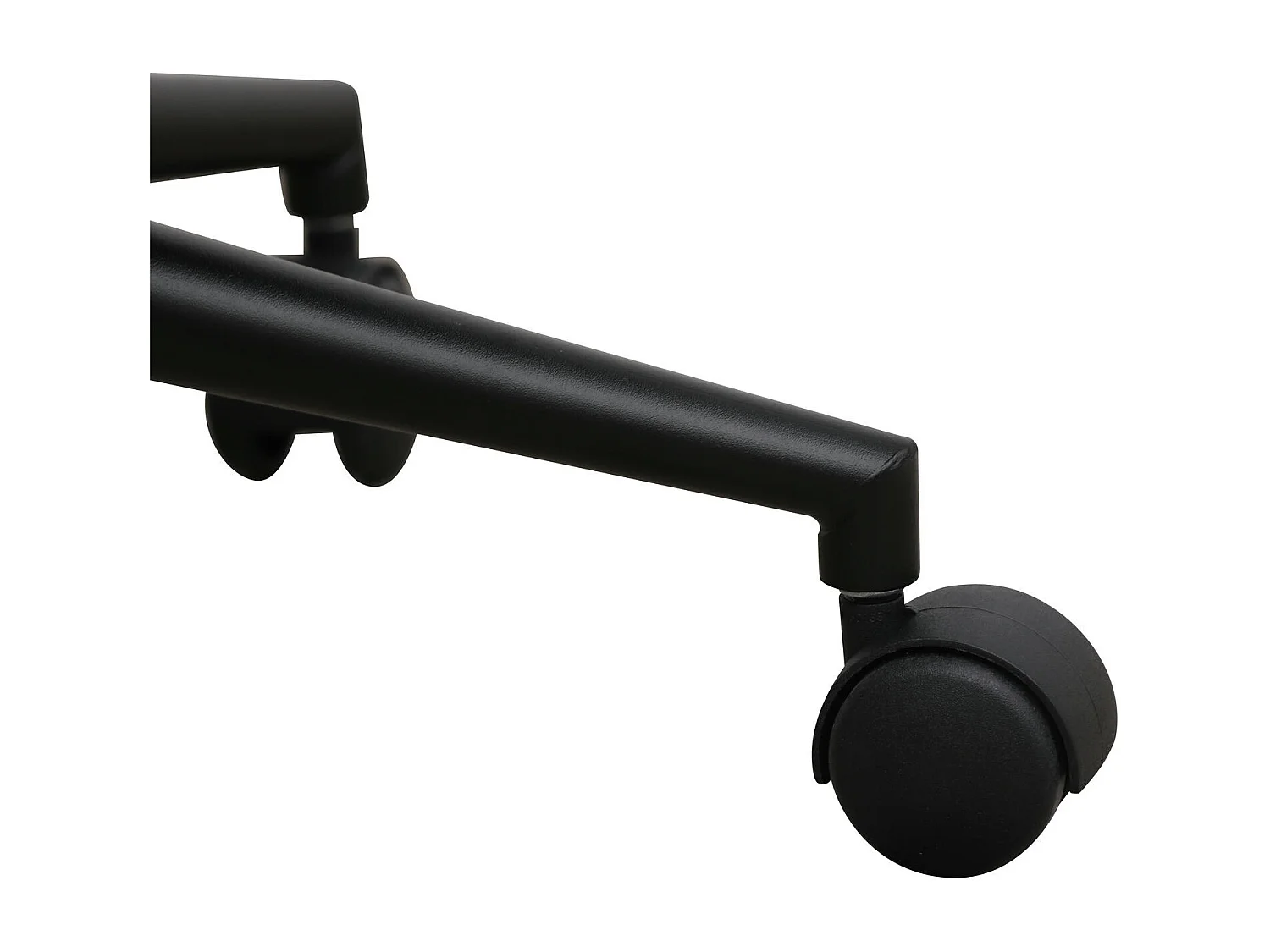 Bürostuhl höhenverstellbar Alto - Stoff (Bouclé) & Metall - Schwarz