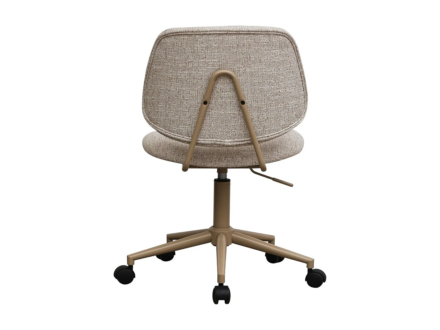 Bürostuhl höhenverstellbar Alto - Stoff (Bouclé) & Metall - Beige