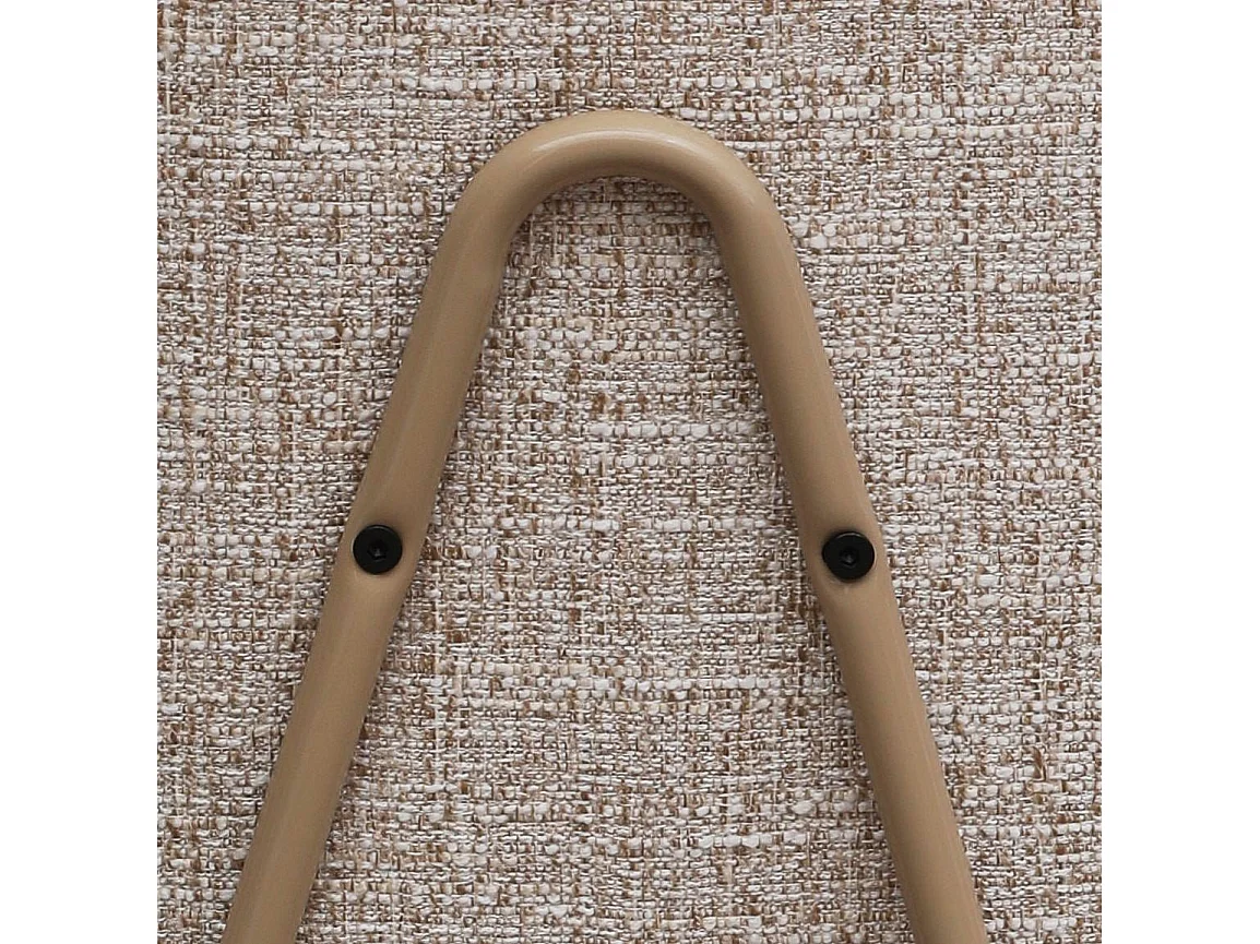 Bürostuhl höhenverstellbar Alto - Stoff (Bouclé) & Metall - Beige