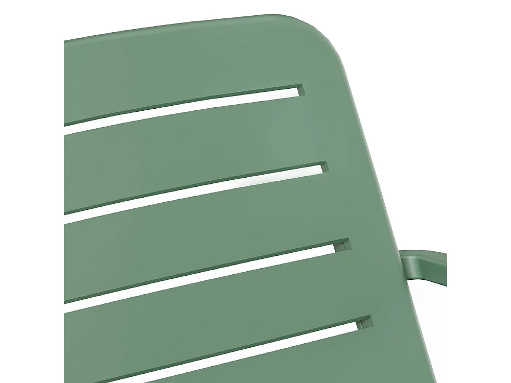 Moro - Salon de jardin 4 places en résine - Vert