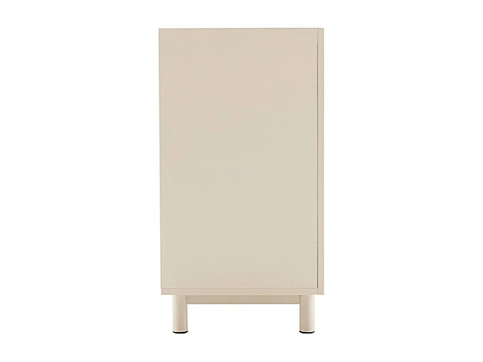 Stanley - Buffet 3 portes en bois et métal L160cm - Beige