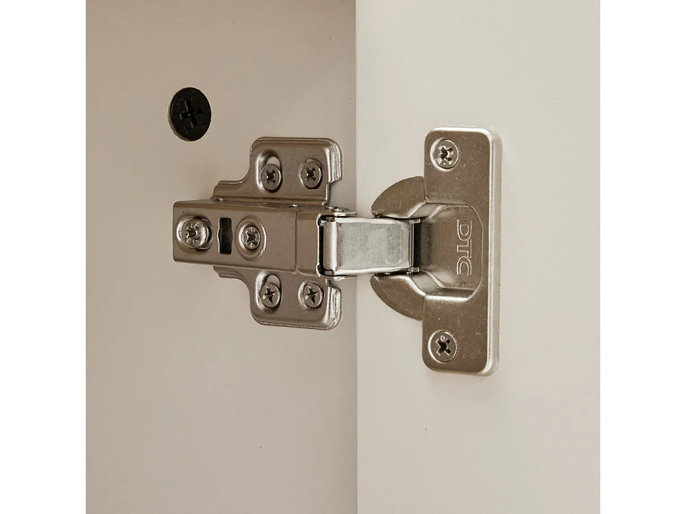 Stanley - Buffet 3 portes en bois et métal L160cm - Beige