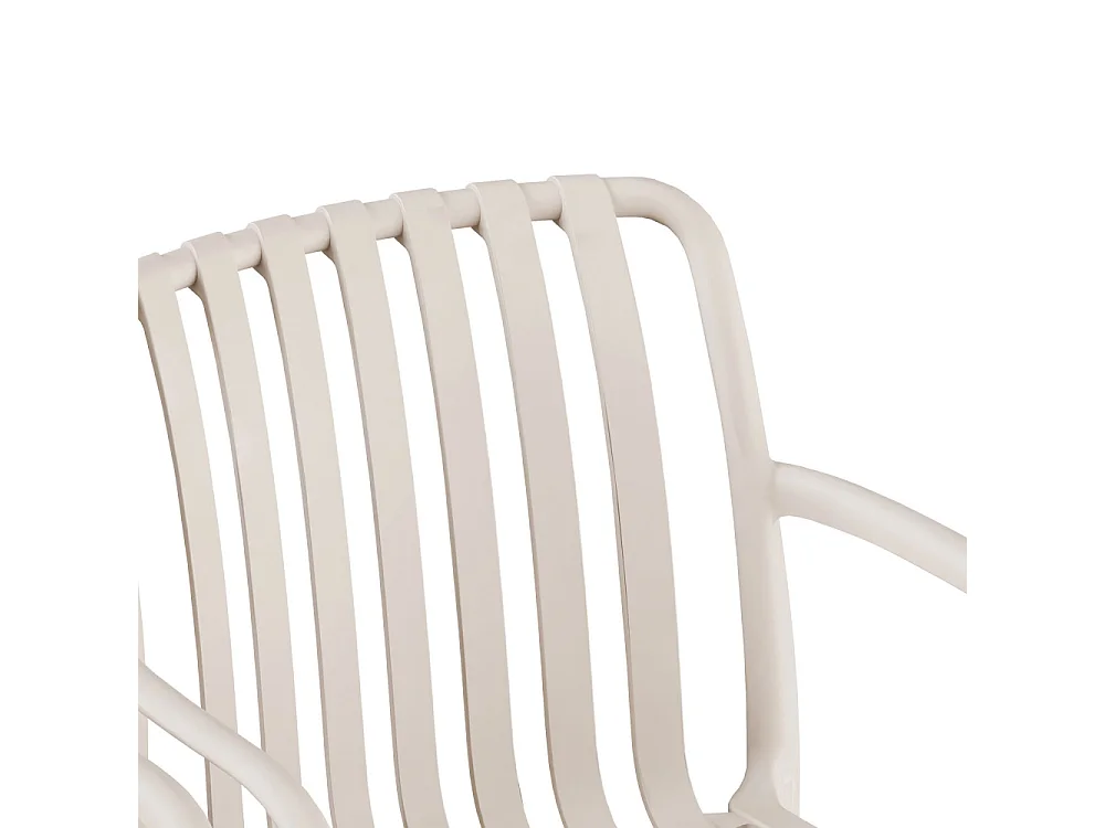 Brano - Lot de 2 fauteuils indoor/outdoor en résine - Beige