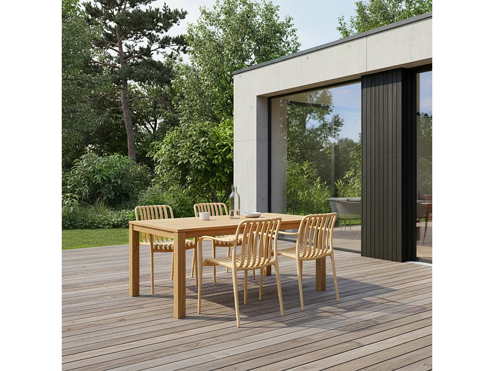 Brano - Lot de 2 fauteuils indoor/outdoor en résine - Sable