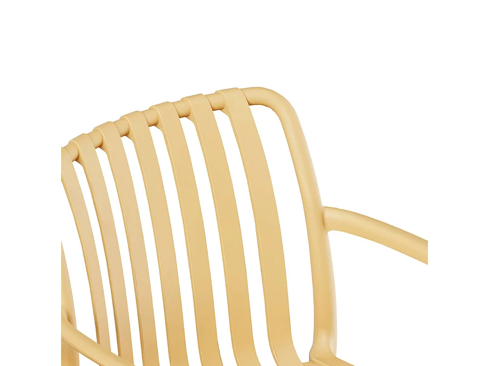 Brano - Lot de 2 fauteuils indoor/outdoor en résine - Sable