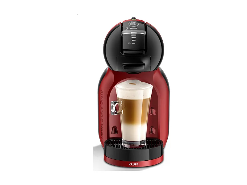 KRUPS Mini Me YY5219FD Koffiecapsulemachine Rood 15 bar, 1500W, Compatibel met Dolce Gusto, Warm & Koud, Eco-modus