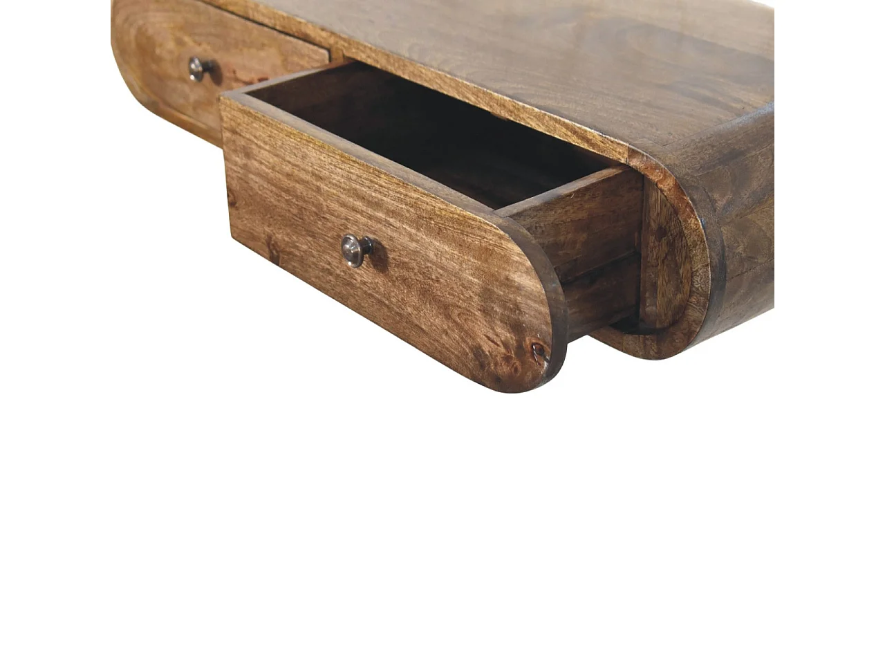 Artisan Furniture Console murale arrondie avec 2 tiroirs