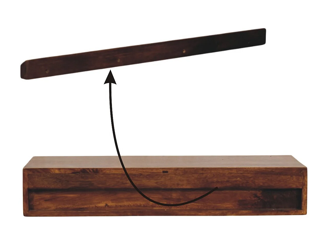 Artisan Furniture Lunar 2Console murale à 2 tiroirs en châtaignier