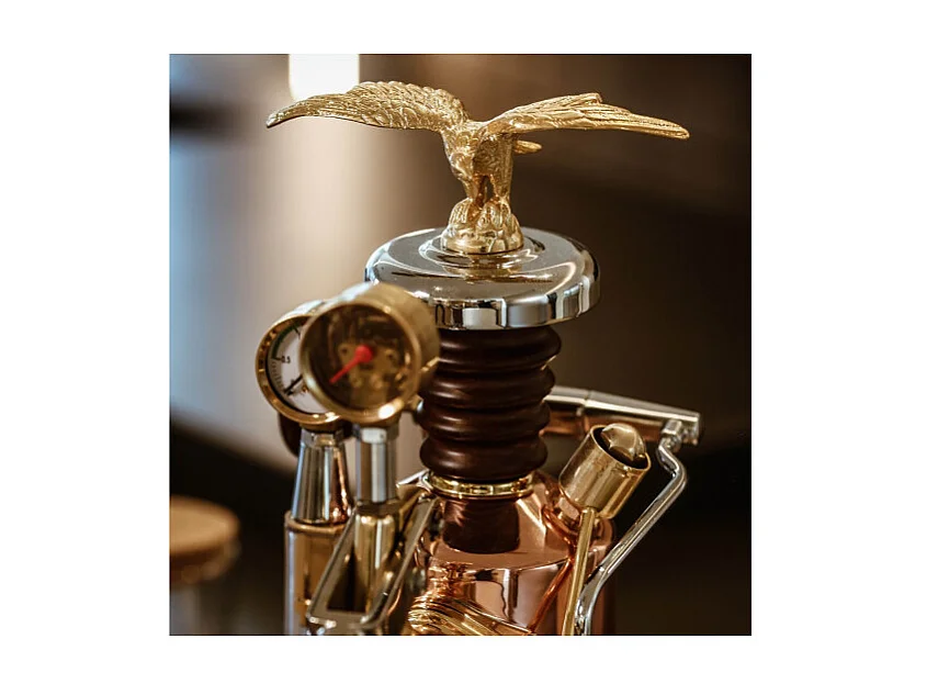 Espressomaschine La Pavoni Esperto Edotto 1,6L Chrom Kupfer Gold - 950W, Multicolor Design