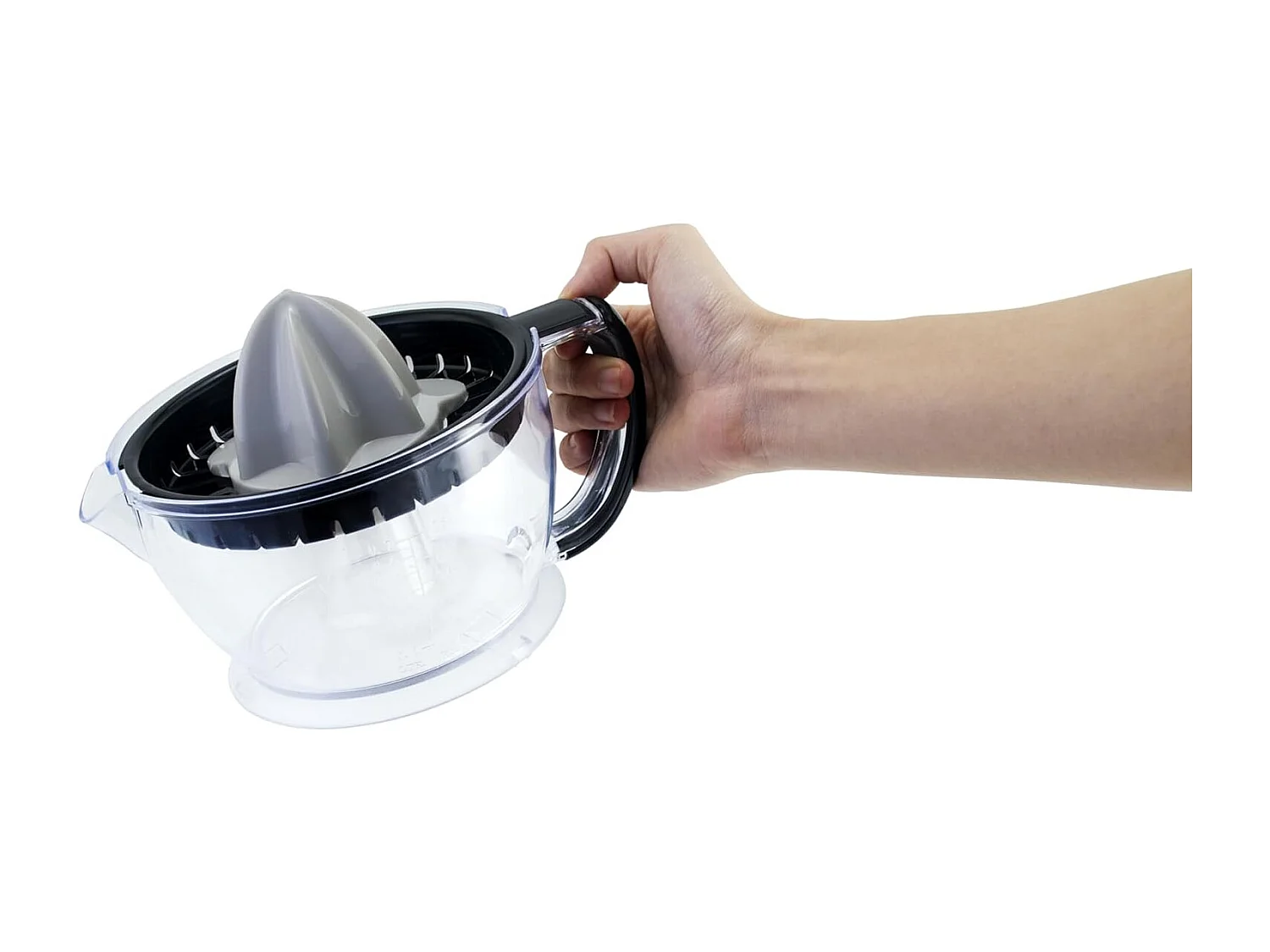 Elektrische Zitruspresse Arthur Martin AMPA07 700 ml mit 2 Kegeln und Ausgießer, 40W, spülmaschinengeeignete Teile