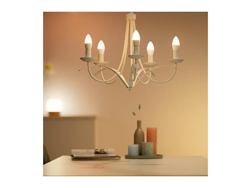 Verbonden WiZ LED-lamp E14 4,9W 470 lm RGBWW dimbaar WiFi Bluetooth compatibel met Alexa Google Siri