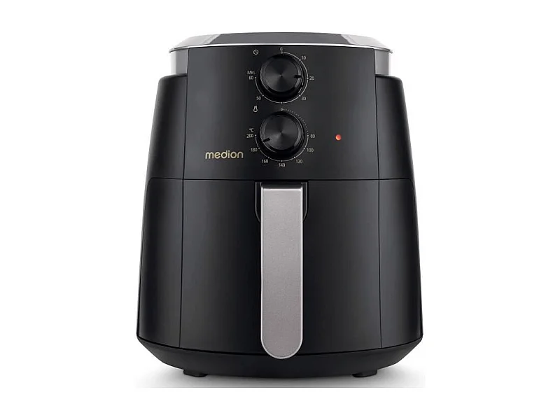 Heißluftfritteuse MEDION MD13020 1500W 4,7L Timer 60min Temperatur 80-200°C Schwarz