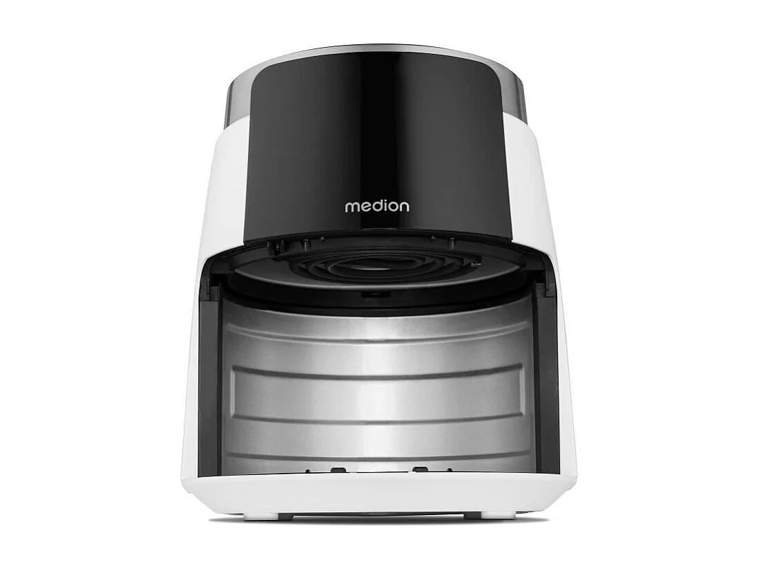 Digitale Heißluftfritteuse MEDION MD13030 1500W - 4,7L, 8 Programme, Timer 60 Min., Temperatur bis 200°C - Weiß