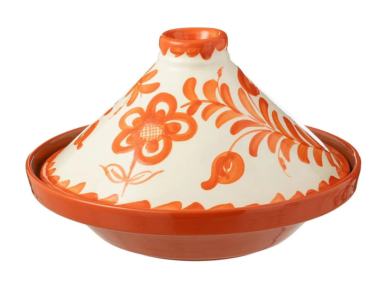 Plat à Tajine en Céramique "Granada" 28cm Orange