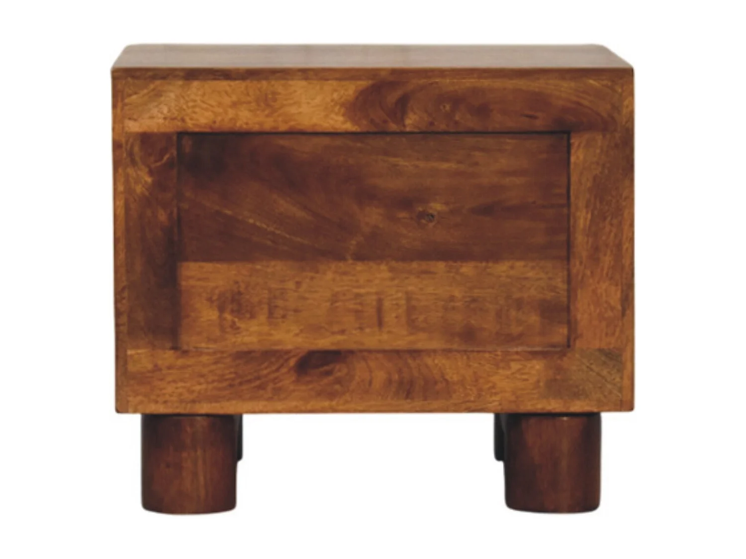 Artisan Furniture Tula Nachttisch mit 2 Schubladen aus Kastanienholz