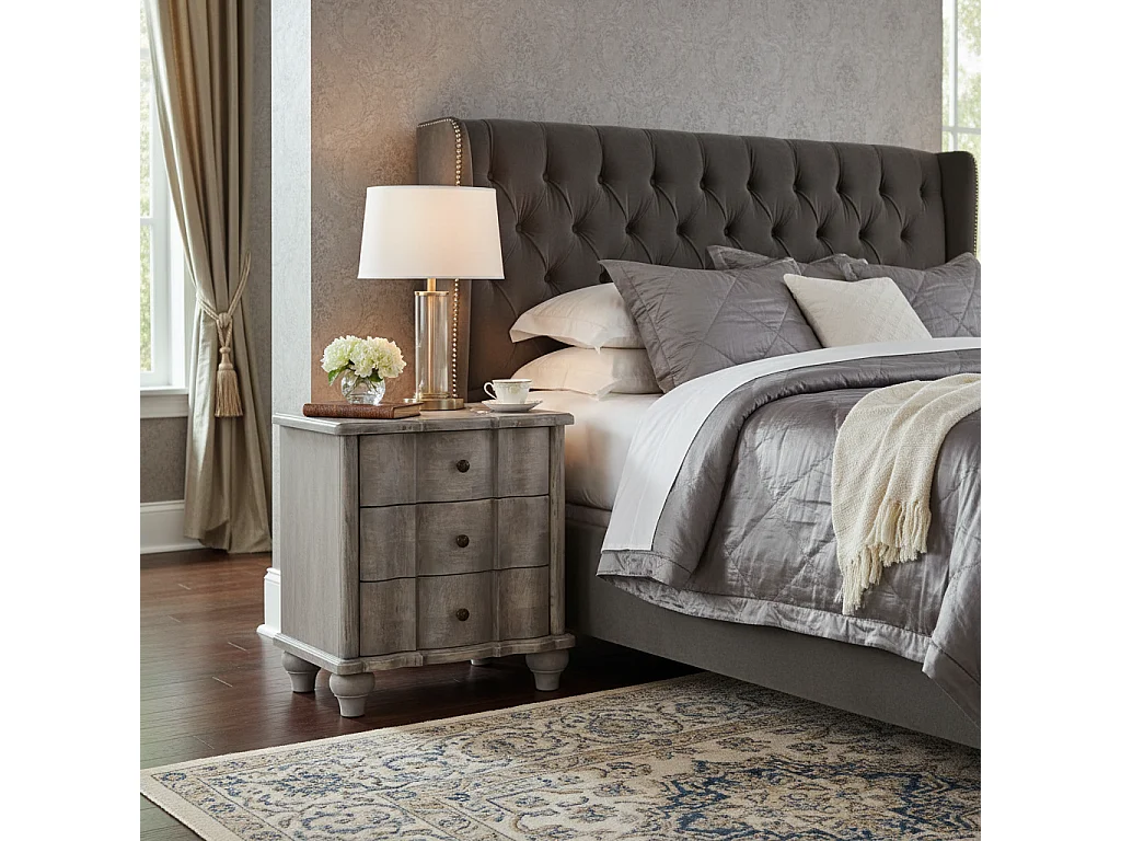 Artisan Furniture Beunumont Table de chevet incurvée