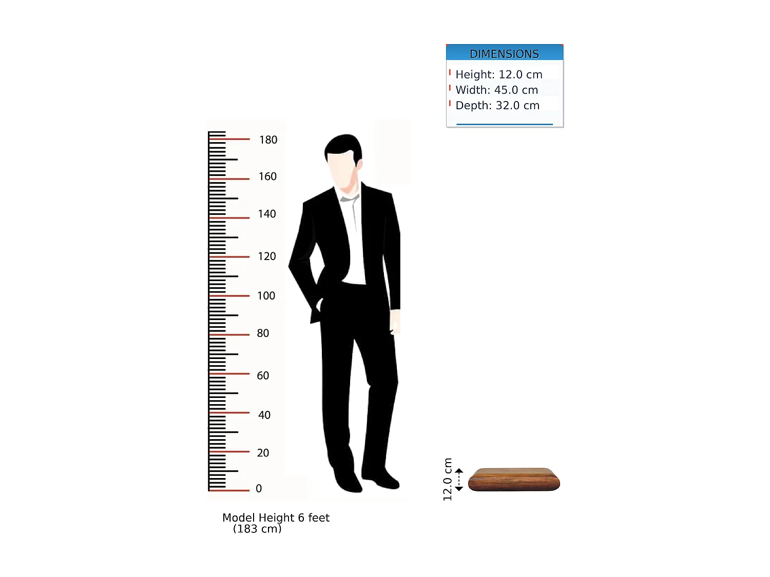 Artisan Furniture Solis Wand-Nachttisch