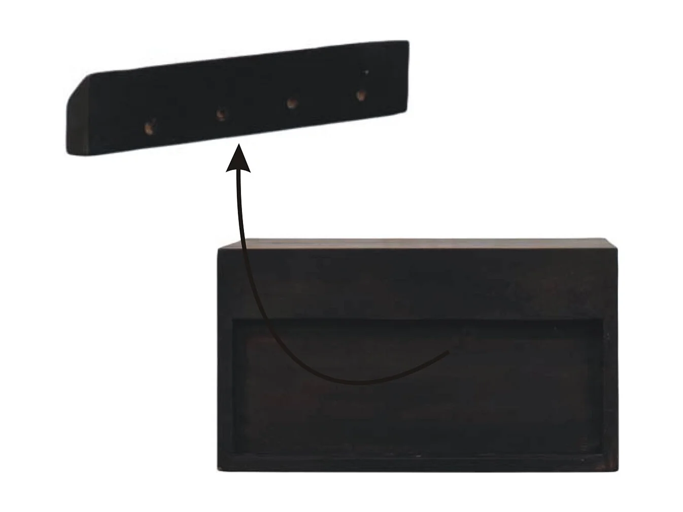 Artisan Furniture Arno Table de chevet murale