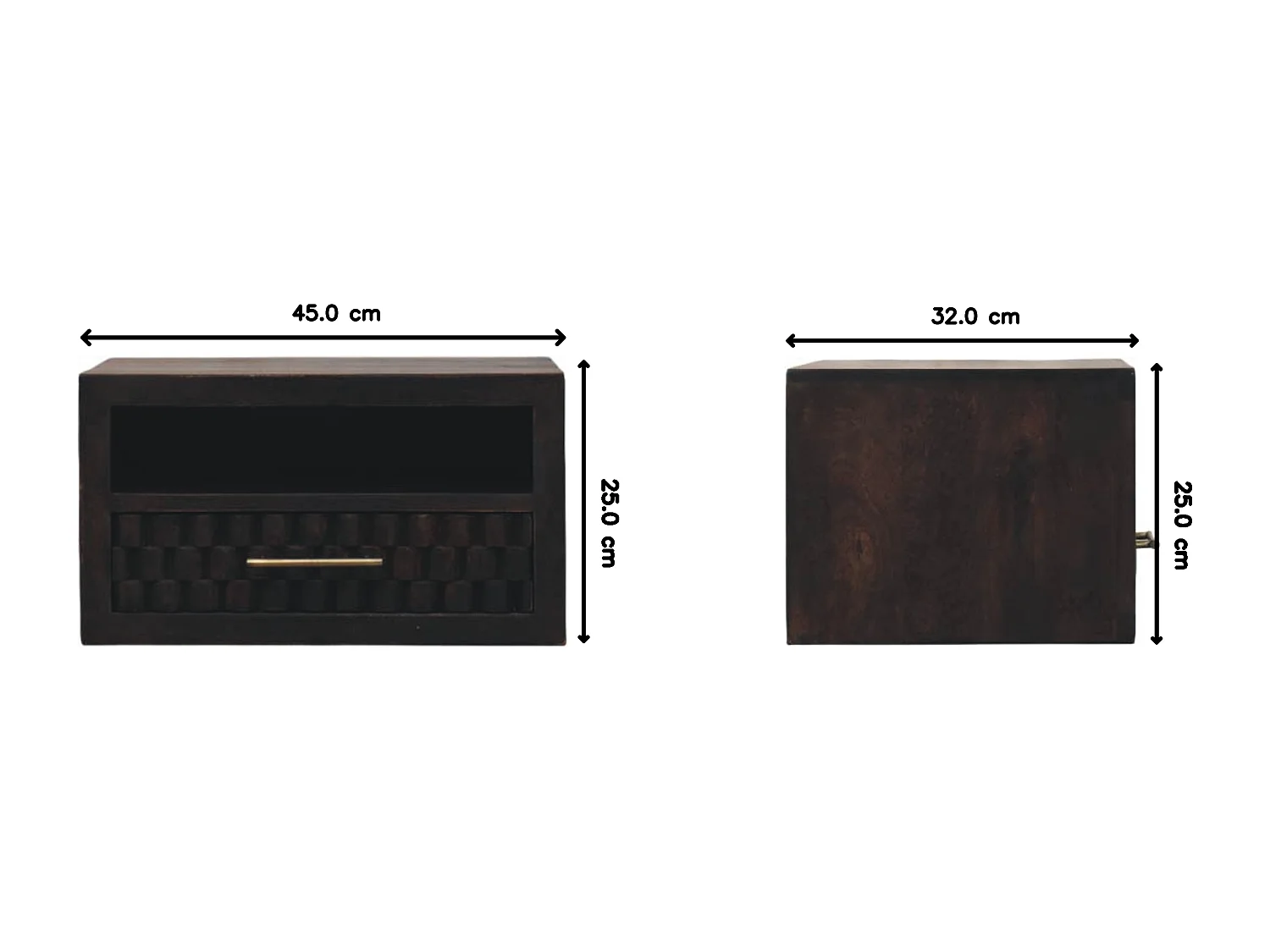 Artisan Furniture Arno Table de chevet murale