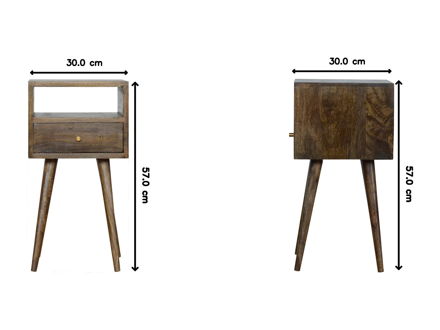 Artisan Furniture Mini table de chevet grise délavée