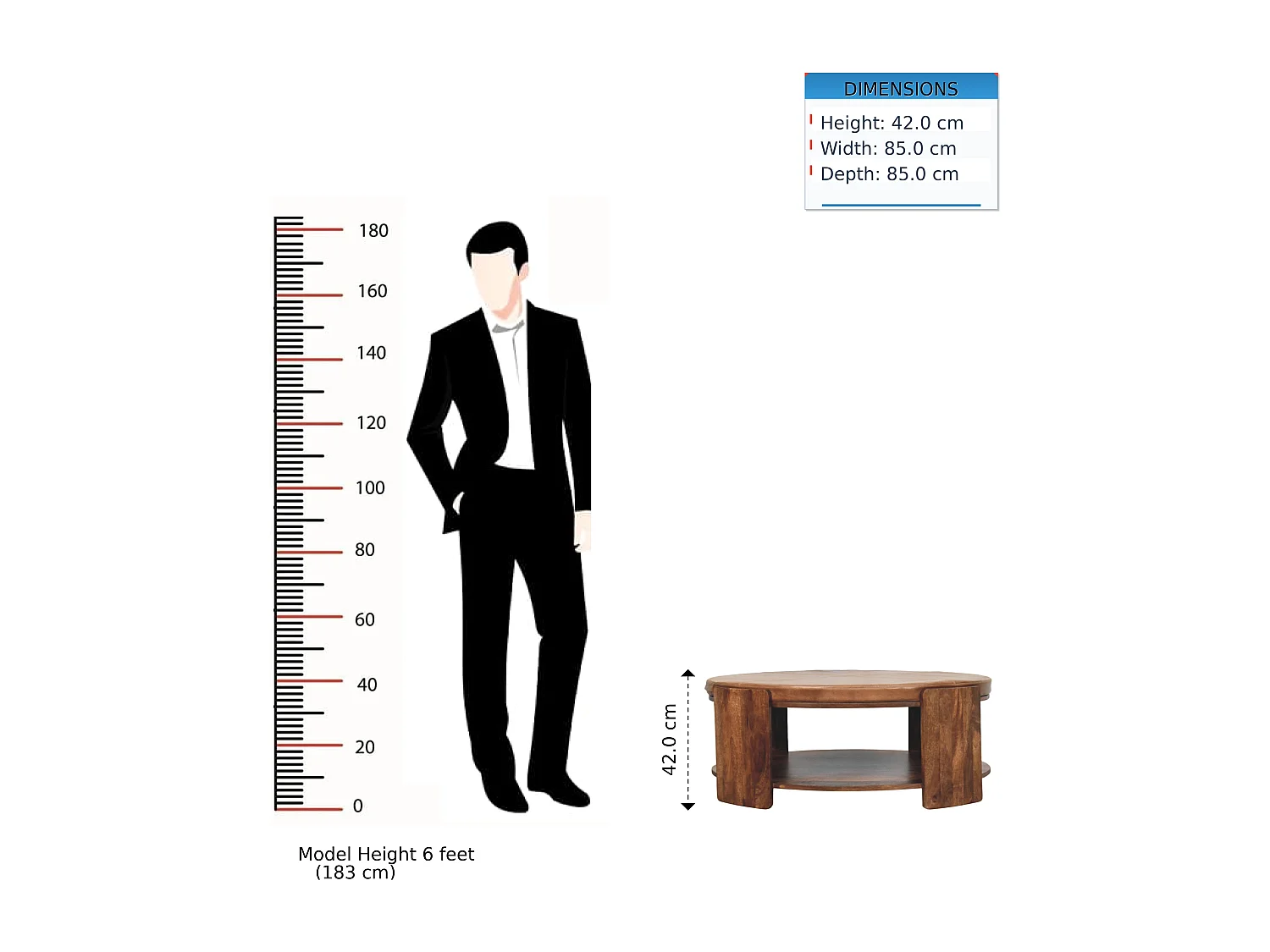 Artisan Furniture savoy Table basse en cuir