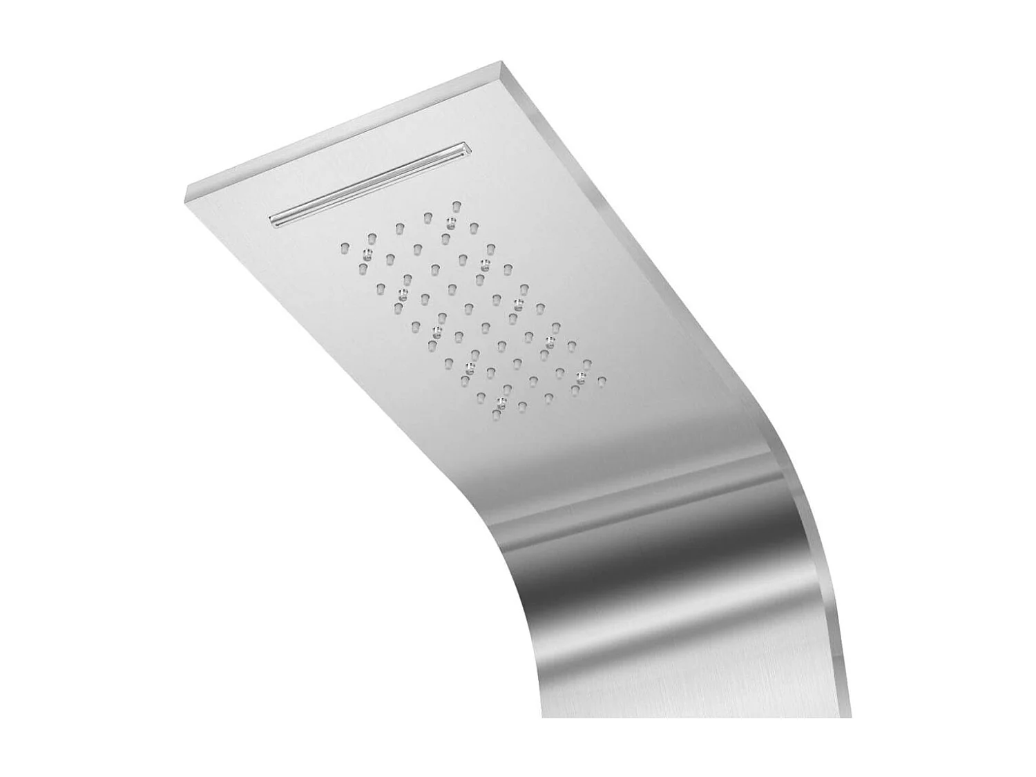 Système panneau douche acier argenté 20 x 44 x 130 cm 02_0003114