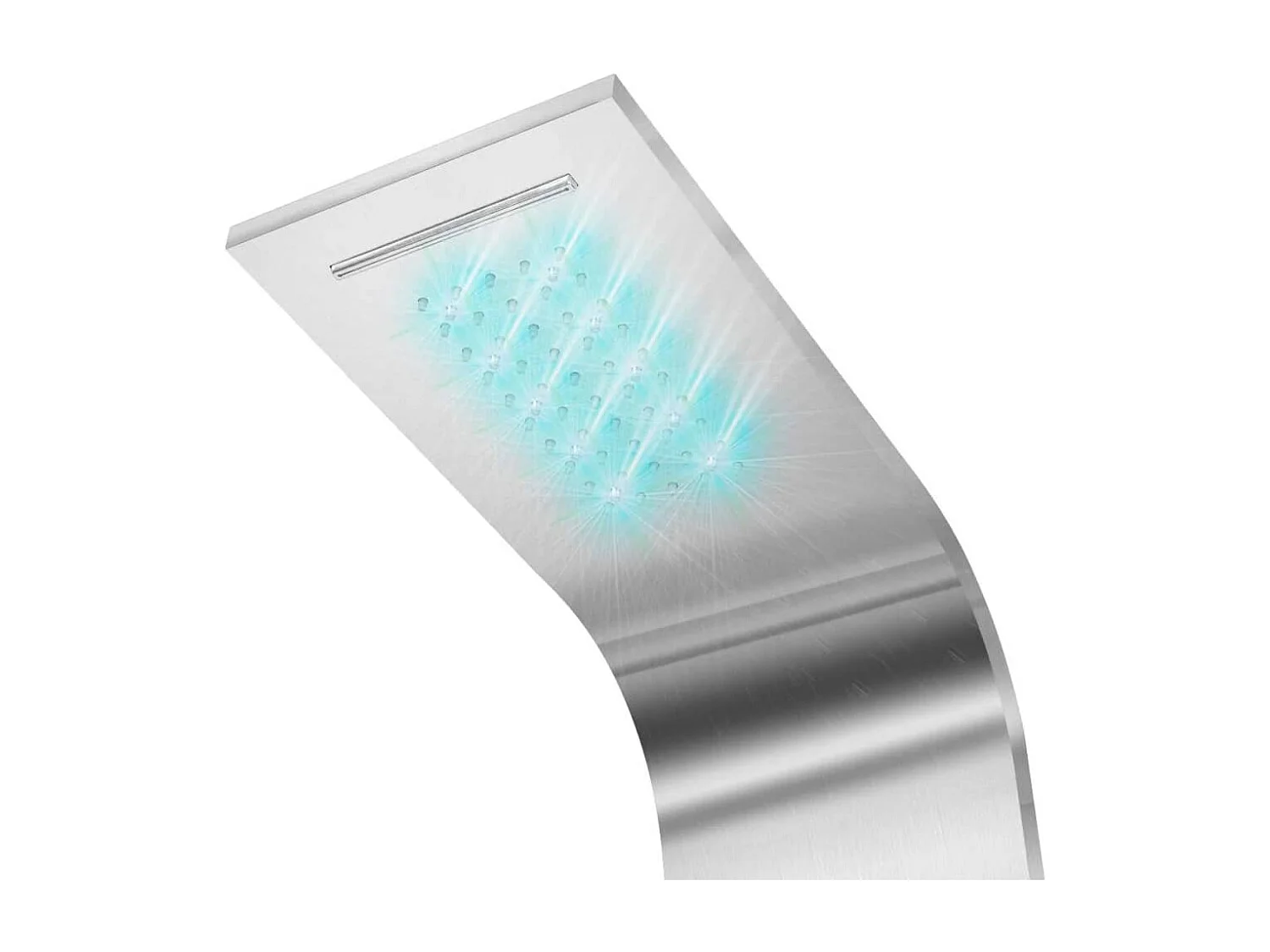 Système panneau douche acier argenté 20 x 44 x 130 cm 02_0003114