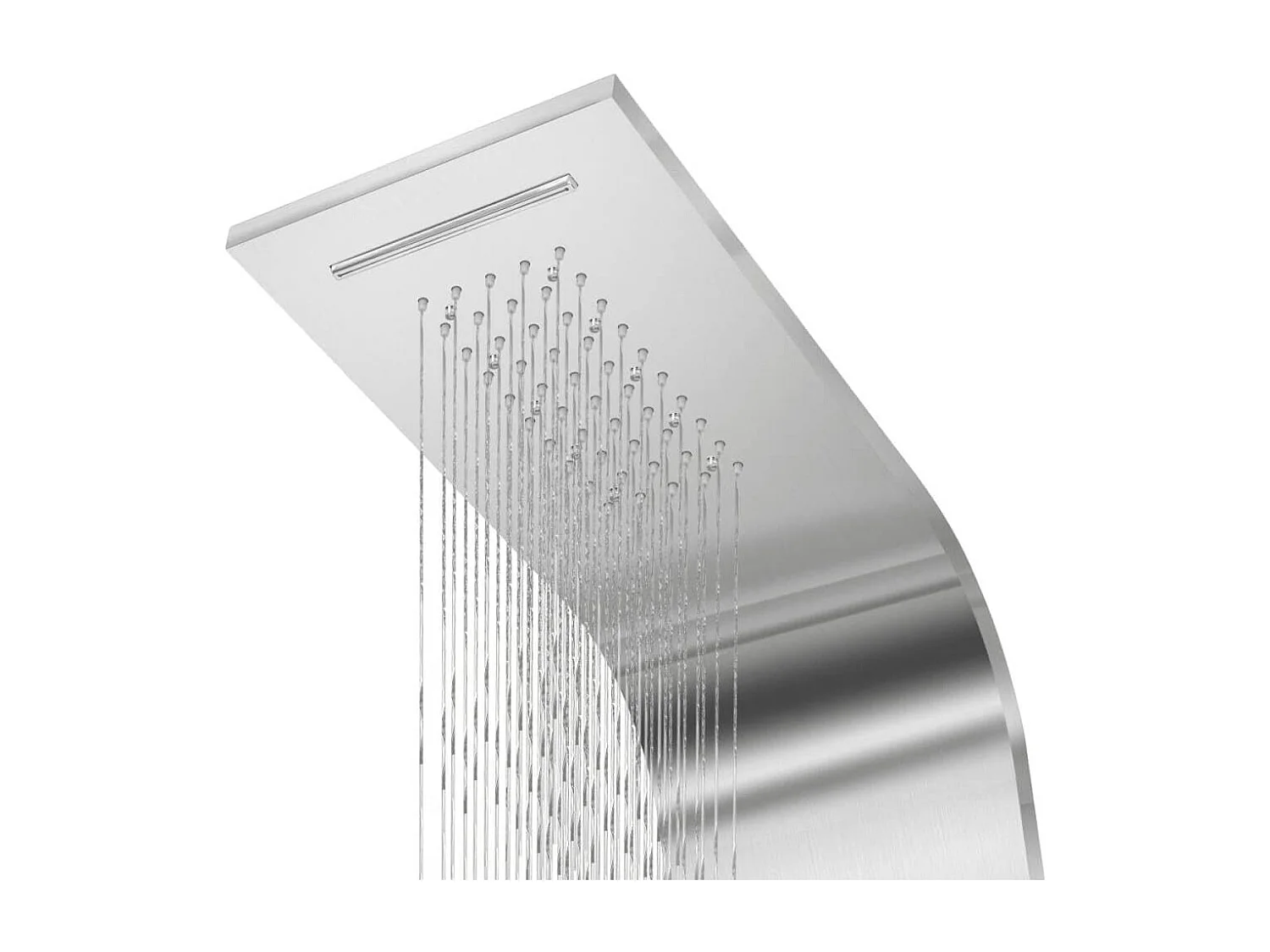 Système panneau douche acier argenté 20 x 44 x 130 cm 02_0003114