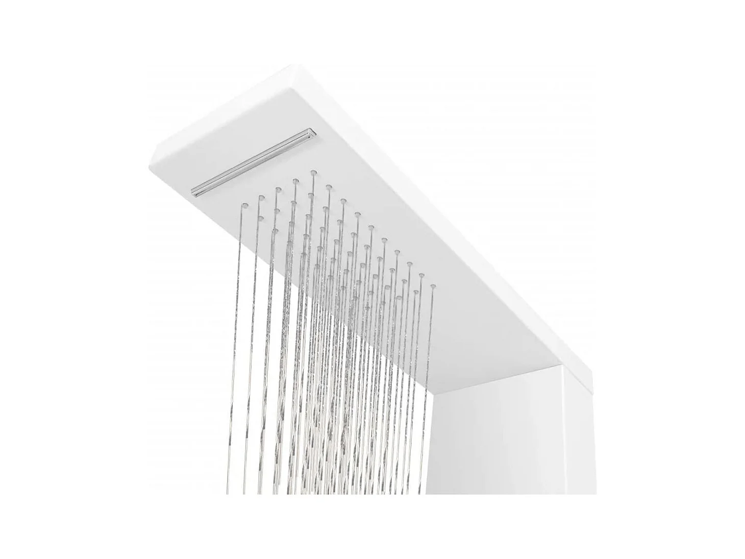 Système panneau douche aluminium aluminium blanche 15 x 47 x 130 cm 02_0003118