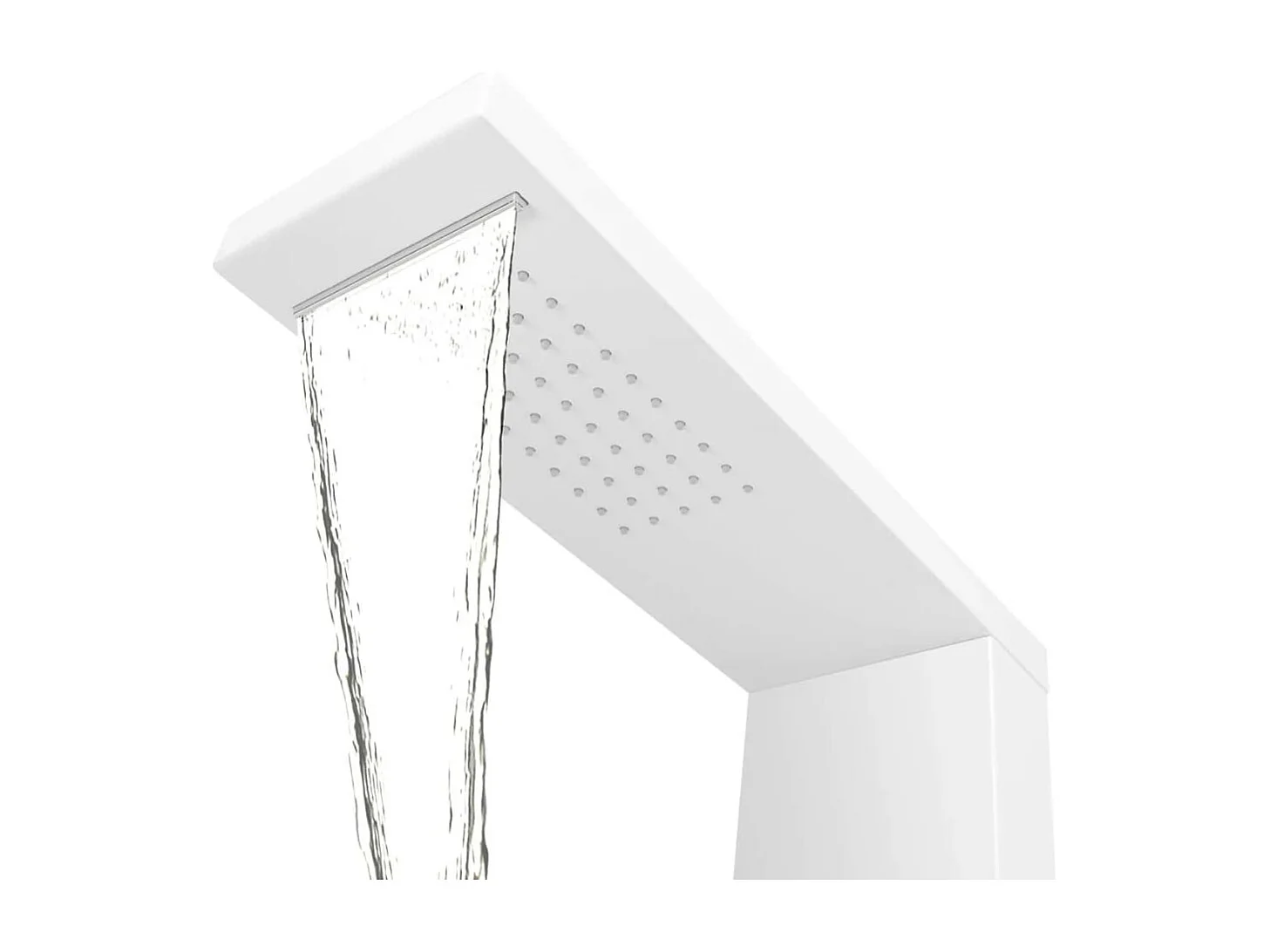 Système panneau douche aluminium aluminium blanche 15 x 47 x 130 cm 02_0003118