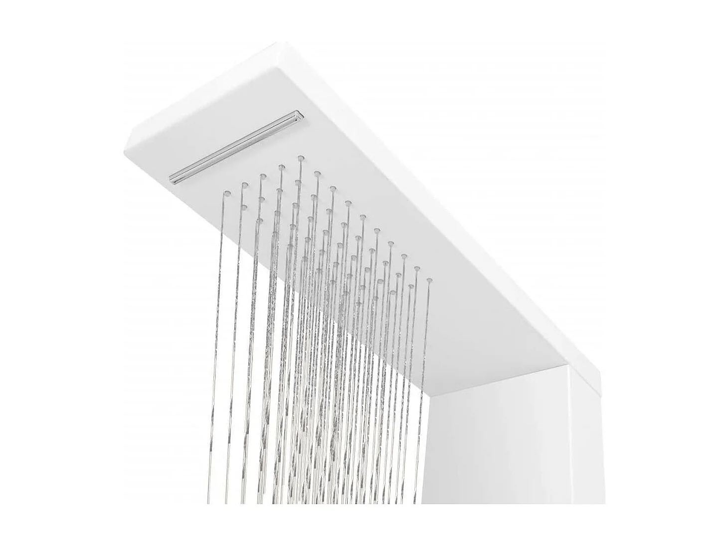 Sistema di pannelli doccia in alluminio opaco bagno WC bianco 02_0003118