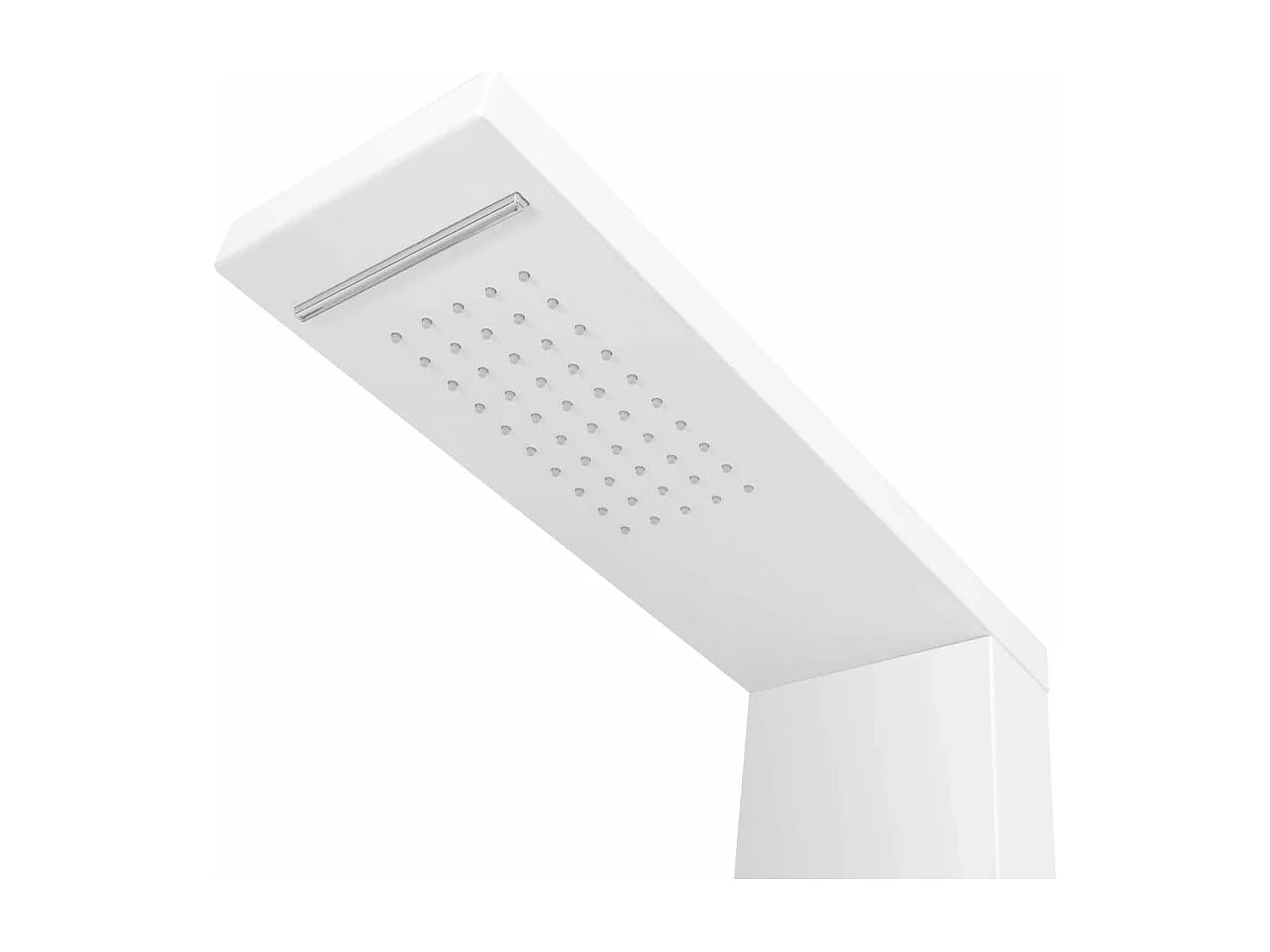 Sistema di pannelli doccia in alluminio opaco bagno WC bianco 02_0003118