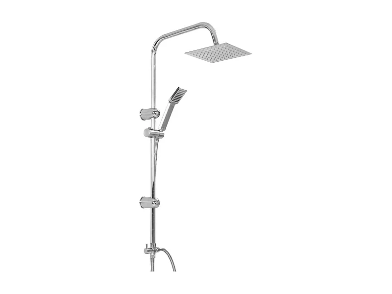 Set doccia doppio soffione con doccetta Soffione doccia quadrato orientabile Bagno di casa Interno 95 cm 02_0003785