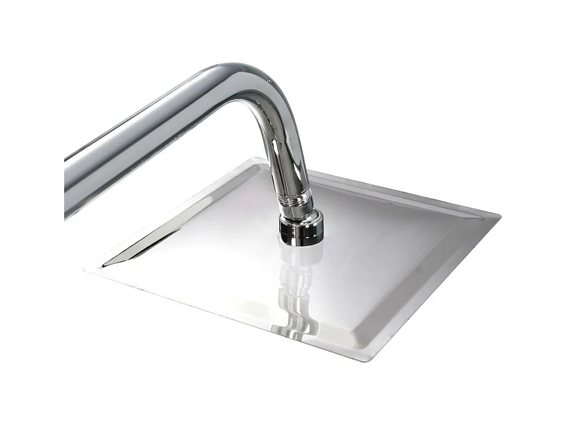 Set doccia doppio soffione con doccetta Soffione doccia quadrato orientabile Bagno di casa Interno 95 cm 02_0003785