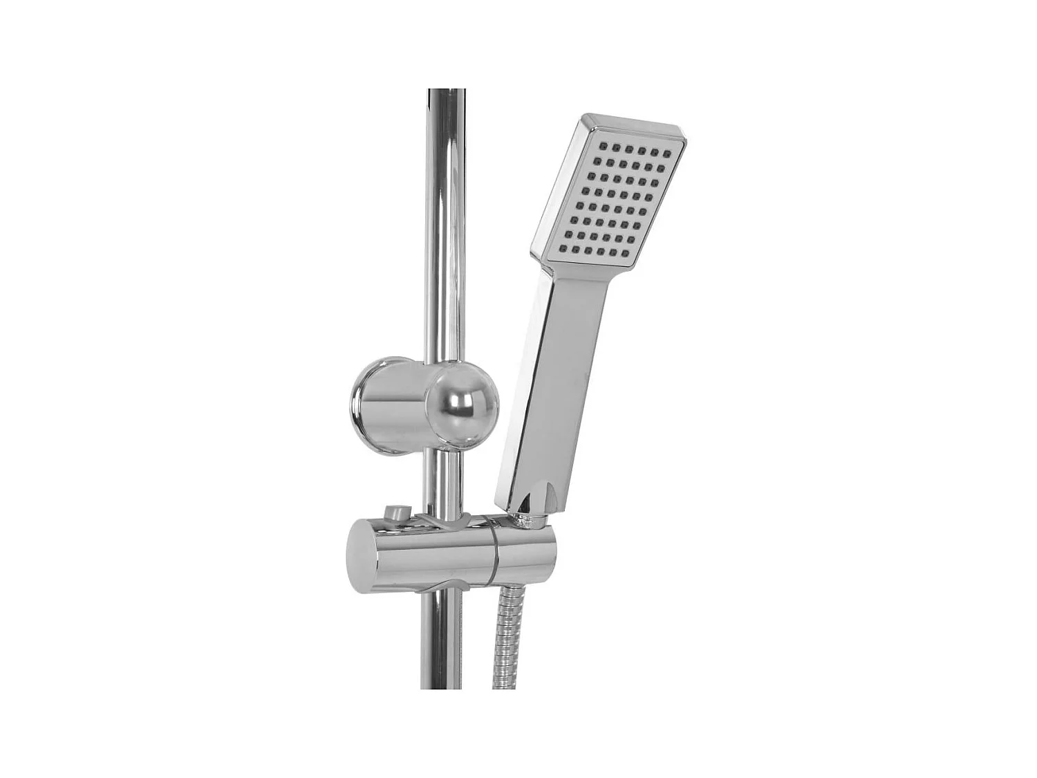 Set doccia doppio soffione con doccetta Soffione doccia quadrato orientabile Bagno di casa Interno 95 cm 02_0003785