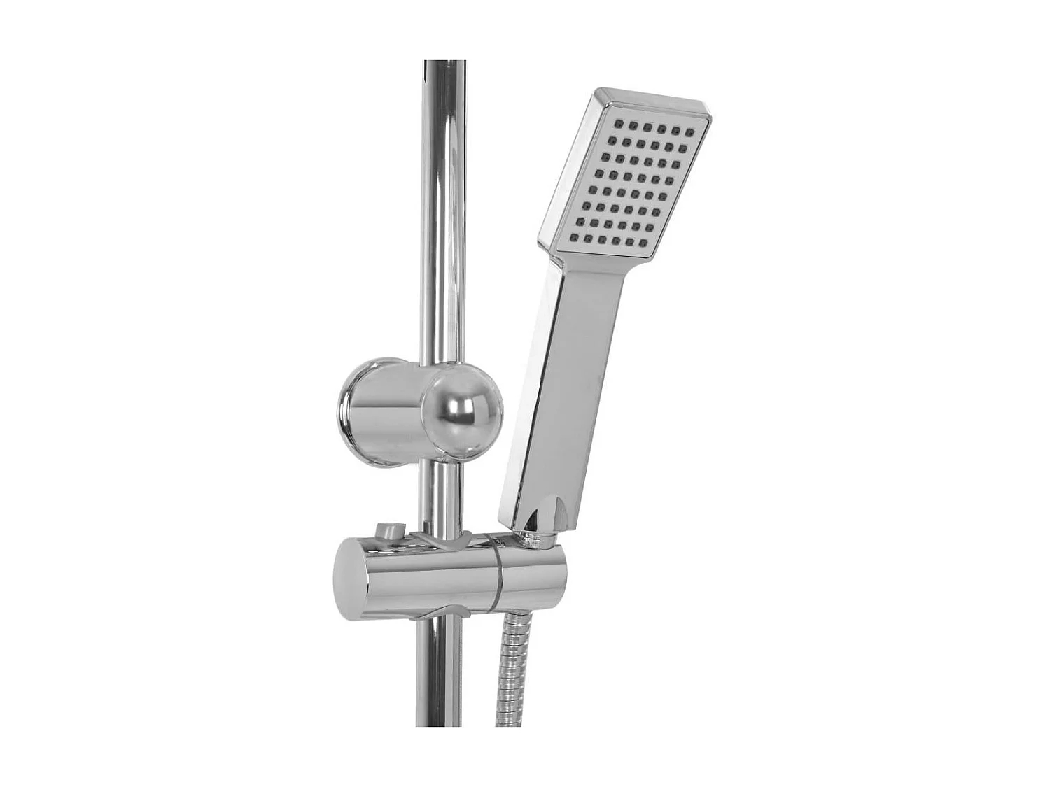 Set doccia doppio soffione con doccetta Soffione doccia quadrato orientabile Bagno di casa Interno 95 cm 02_0003785