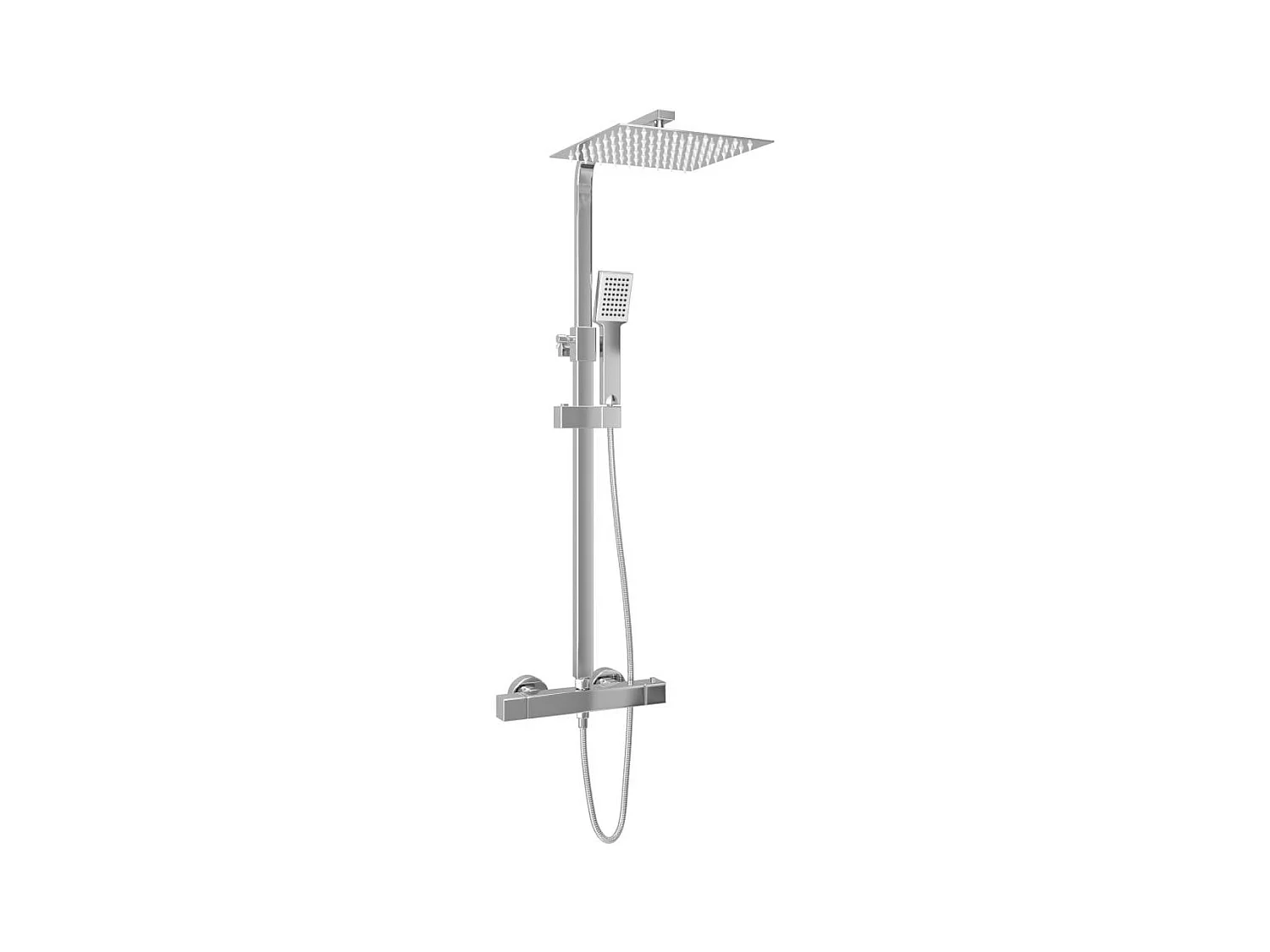 Ensemble de douche à argenté 200 x 200 x 120 cm 02_0003788