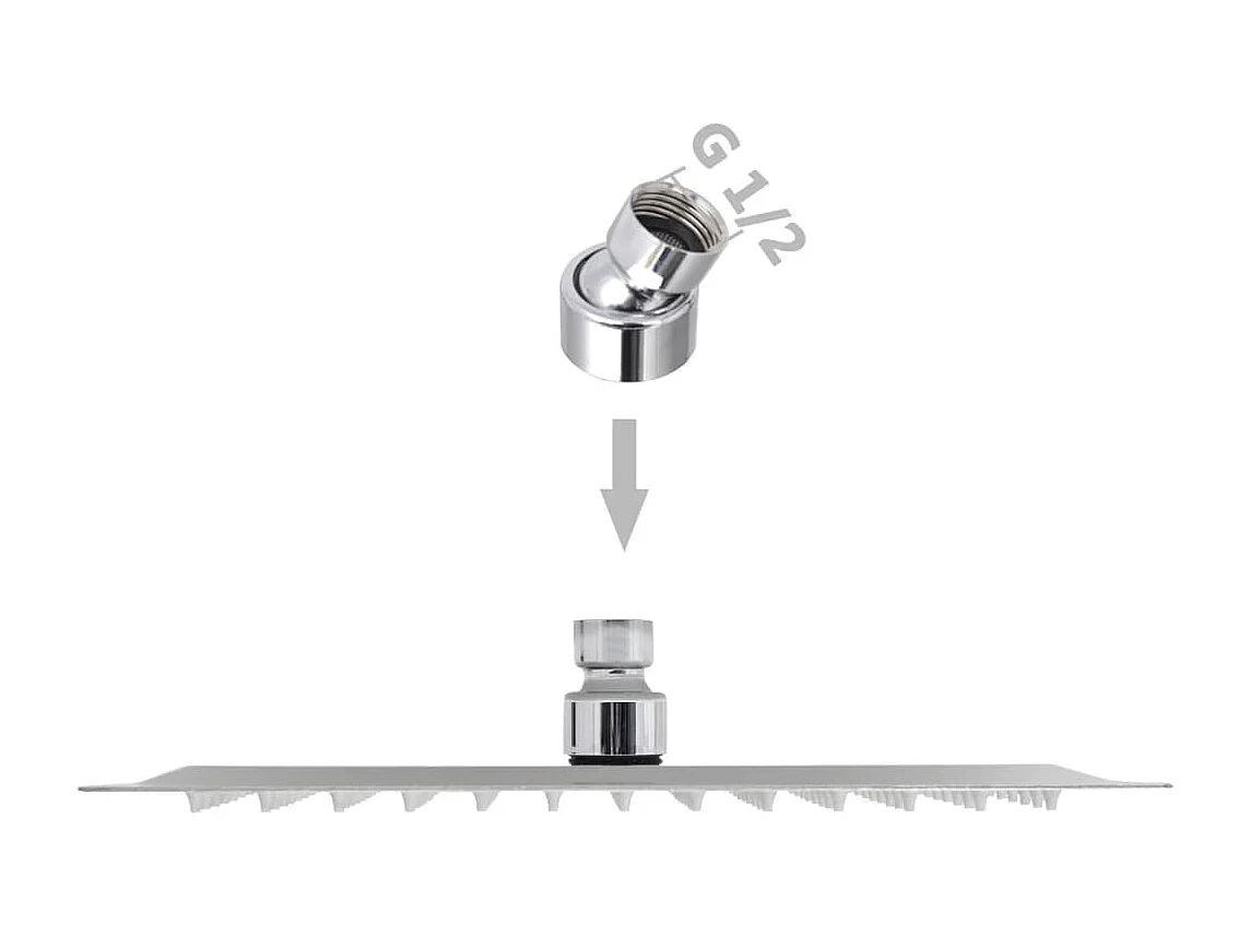 Soffione quadrato a immersione in acciaio inox 25x25 cm 02_0003091