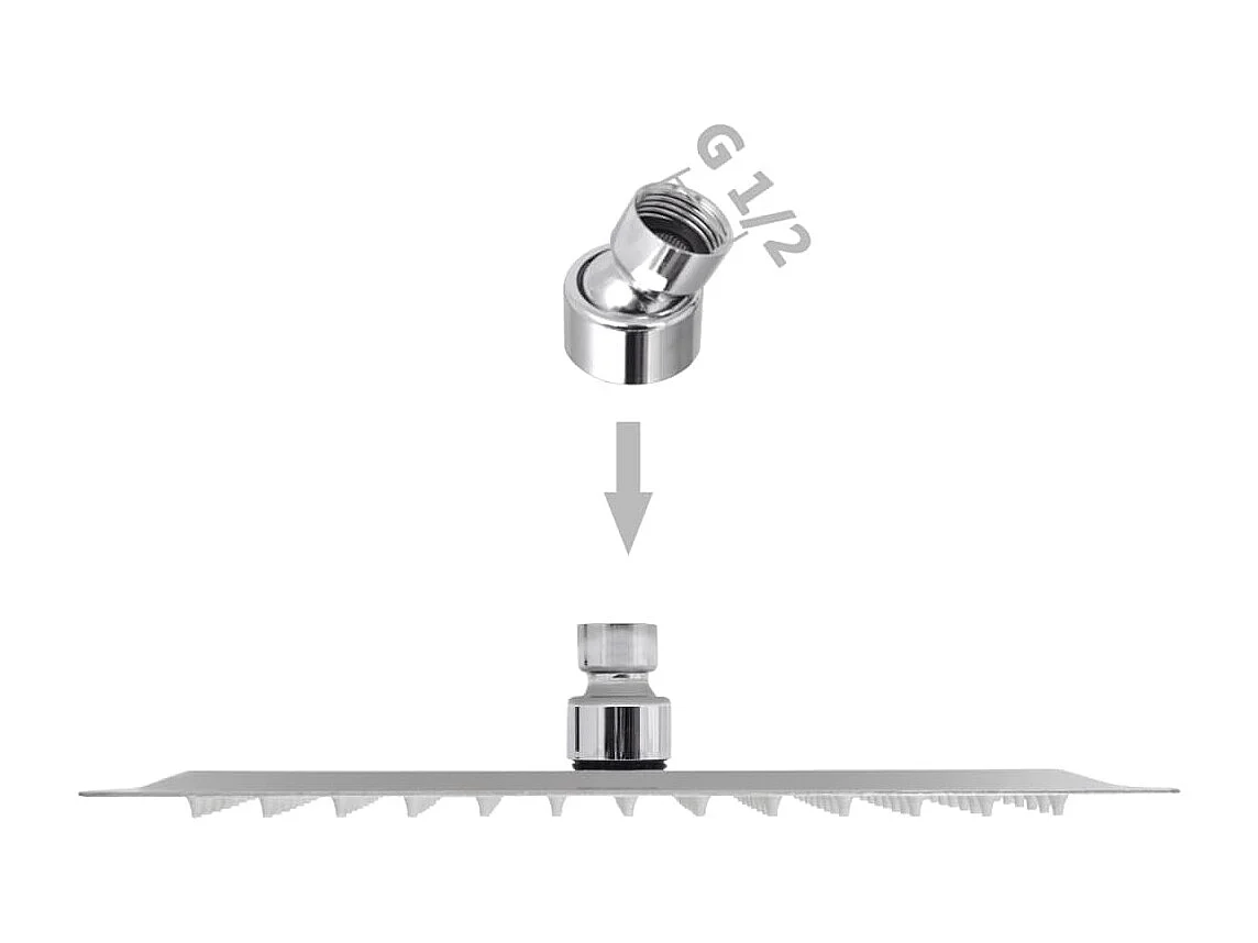 Set 2 soffioni doccia quadrati immersione 25x25 cm inox 02_0002105