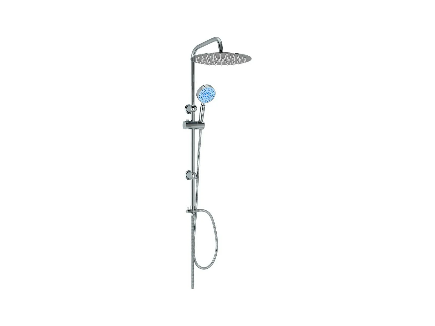 Ensemble de douche salle argenté 50 x 50 x 95 cm 02_0003786