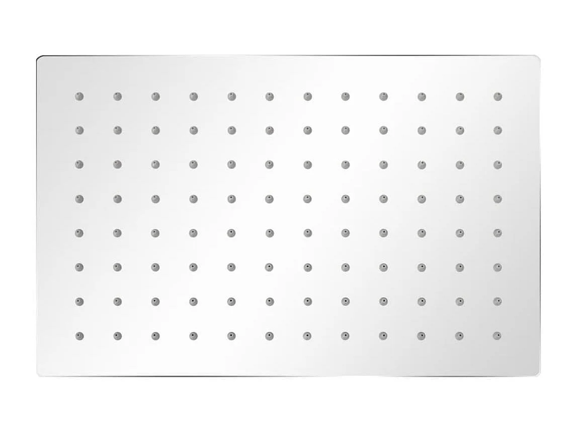 Soffione doccia rettangolare a immersione in acciaio inox 20 x 30 cm 02_0003095