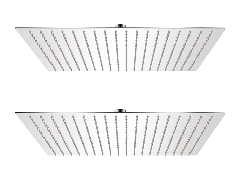 Conjunto de 2 chuveiros quadrados de imersão 50x50 cm aço inoxidável 02_0002108