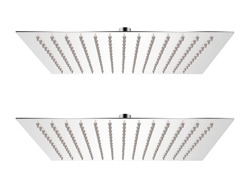 Conjunto de 2 chuveiros quadrados de imersão 30x30 cm aço inoxidável 02_0002106