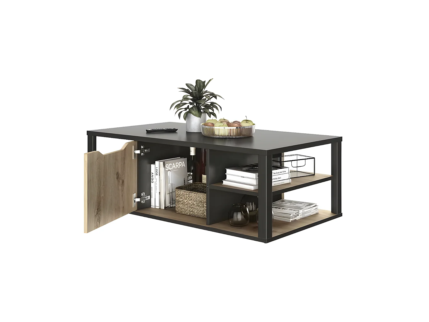 Table basse avec multiples rangements - MARG