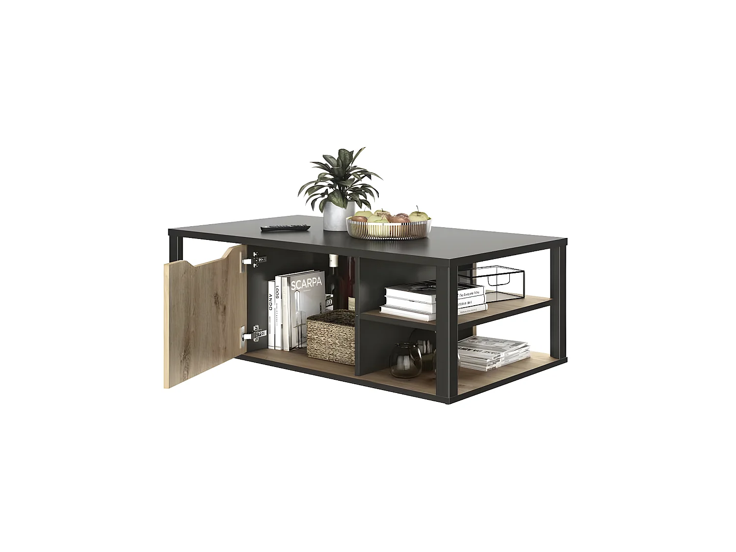 Table basse avec multiples rangements - MARG
