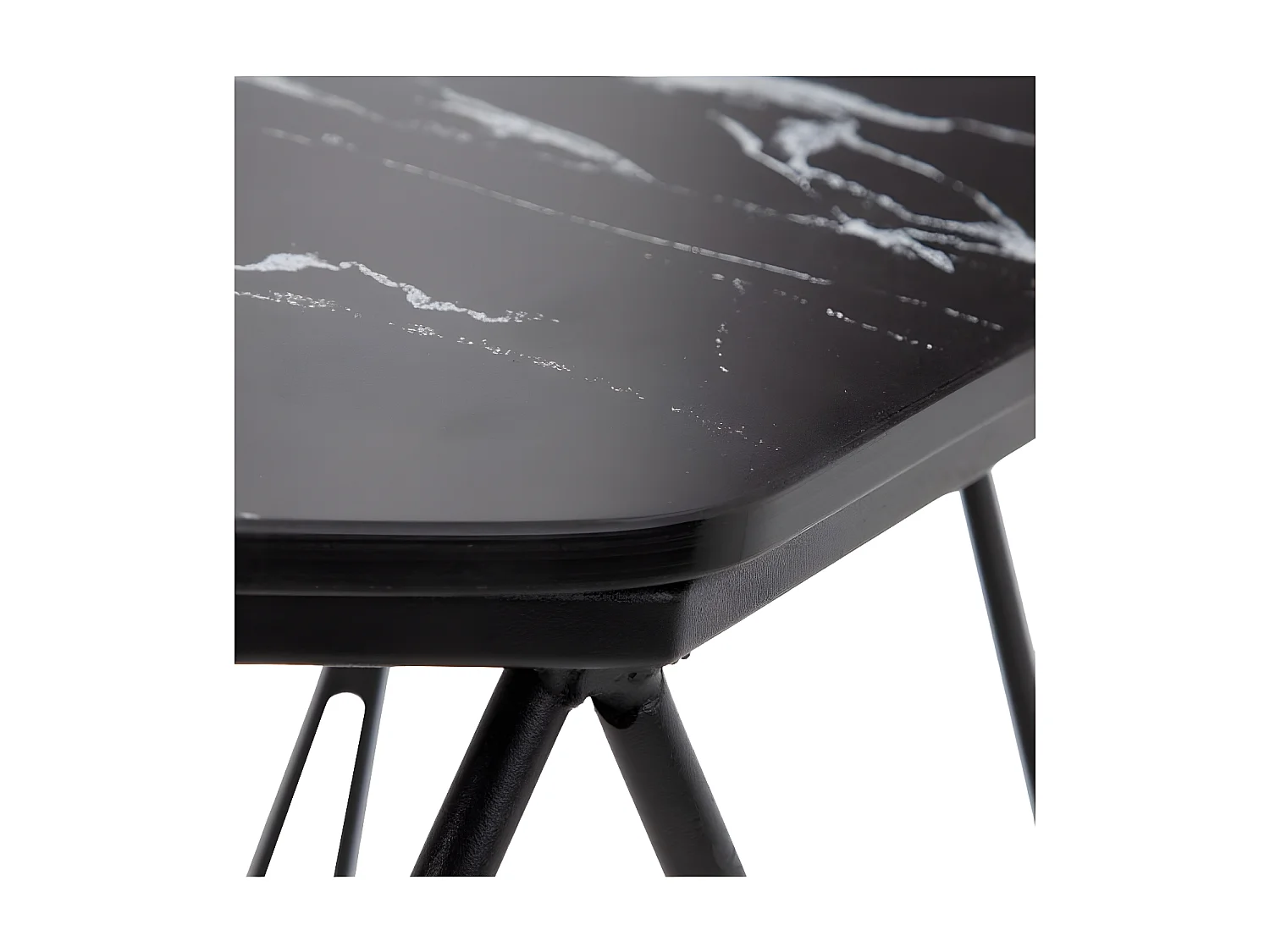 Table basse hexagonale marbre noir - AMENYA