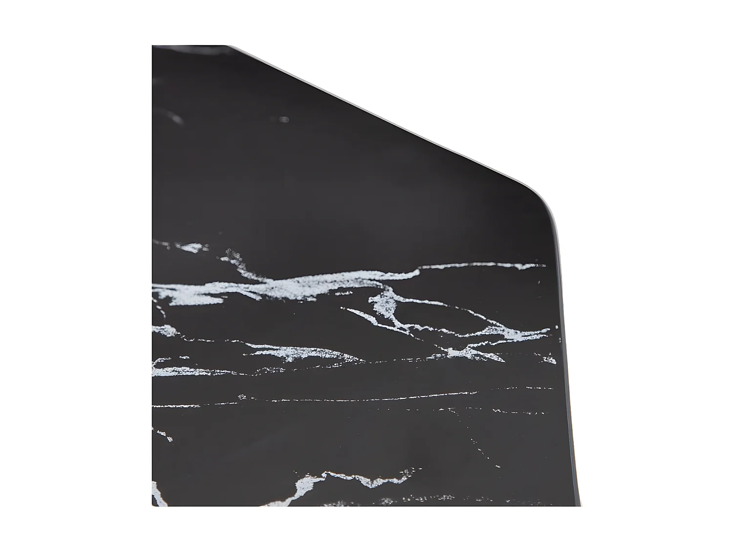 Table basse hexagonale marbre noir - AMENYA