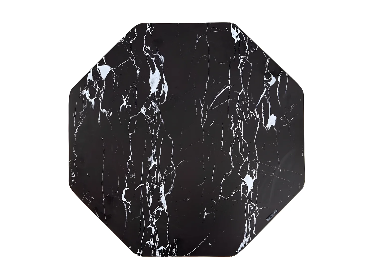 Table basse hexagonale marbre noir - AMENYA