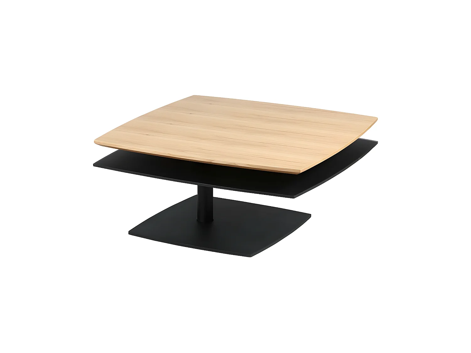 Table basse Bois/Noir - FLAMB
